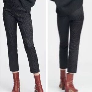 Rag & Bone Simone Italian Jacquard Zebra Print Sz 12